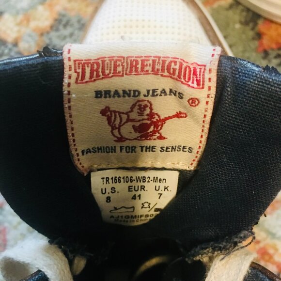 TRUE RELIGION 4 Color Canvas Unisex High Hi Top Men's 8 Women's 10 Shoes Sneaker - Picture 7 of 12